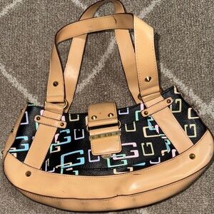 Guess Multicolor Logo Shoulder Bag